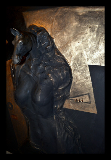 Scultura intitolato "Donna Cavallo" da Stefania Sergi, Opera d'arte originale