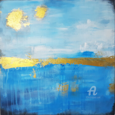 Painting titled "COASTAL LIGHT – ABS…" by Stefanie Rogge, Original Artwork, Acrylic