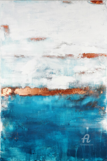 Картина под названием "'DEEP SEA 5'" - Stefanie Rogge, Подлинное произведение искусства, Акрил Установлен на Деревянная рама…