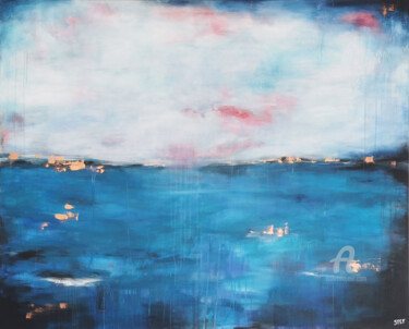 Malarstwo zatytułowany „DEEP SEA - NO 8” autorstwa Stefanie Rogge, Oryginalna praca, Akryl