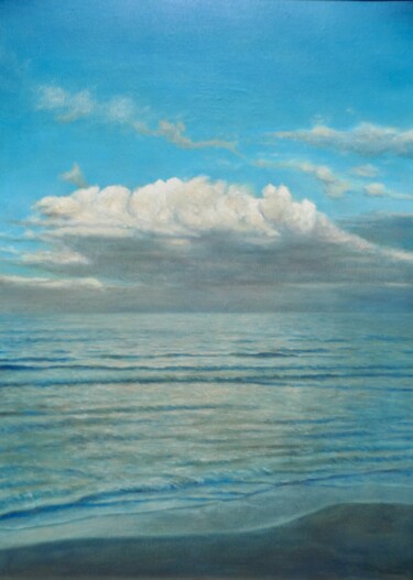 Pintura intitulada "Nuvola rosa" por Stefano Anselmi, Obras de arte originais, Óleo