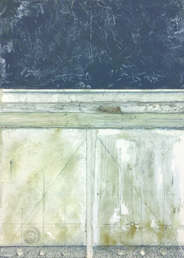 Malerei mit dem Titel "Antico muro" von Stefano Catalini, Original-Kunstwerk, Graphit