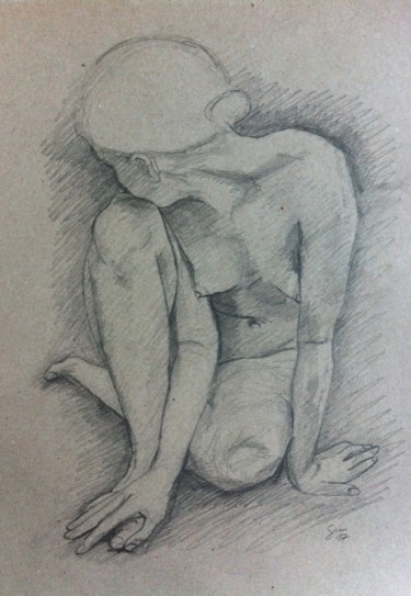 Drawing titled "Studio per una futu…" by Stefano Di Marco, Original Artwork, Charcoal