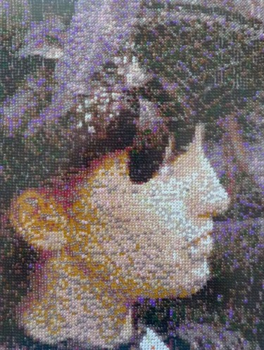 Pittura intitolato "Ragazza con cappell…" da Stefano Di Marco, Opera d'arte originale