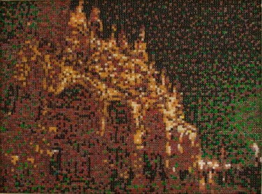 Pittura intitolato "San Marco di notte" da Stefano Di Marco, Opera d'arte originale