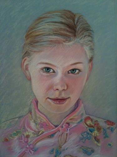 Painting titled "Sofia" by Stefano Di Marco, Original Artwork, Pastel