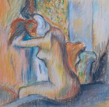 Painting titled "Studio su Degas 1" by Stefano Di Marco, Original Artwork, Pastel