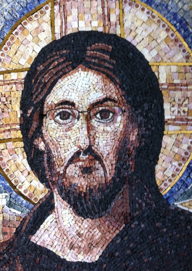 Malerei mit dem Titel "Cristo del Sinai co…" von Stefano Di Marco, Original-Kunstwerk
