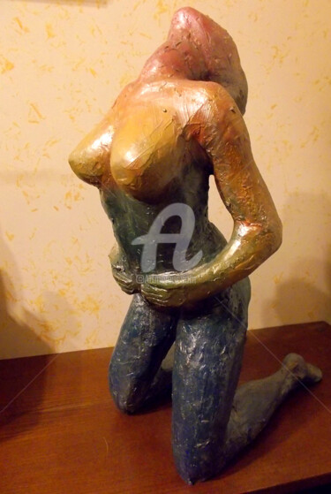 Sculpture titled "Concepigmento" by Stefano Gaetano, Original Artwork, Terra cotta