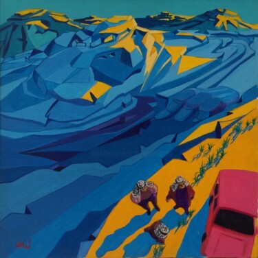Peinture intitulée "Montagne di Ebron u…" par Stefano Galli, Œuvre d'art originale, Acrylique