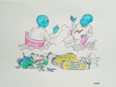 Dibujo titulada "correttezza" por Stefano Galli, Obra de arte original, Pastel