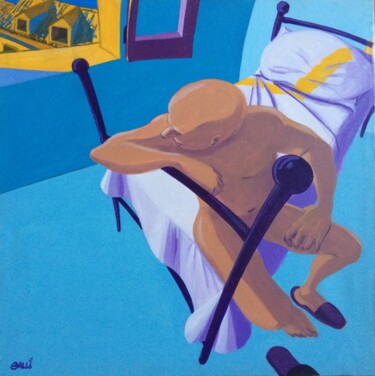 Pittura intitolato "Caldo mattino" da Stefano Galli, Opera d'arte originale, Acrilico