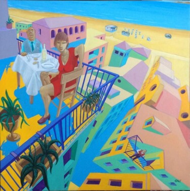Painting titled "Gente di mare" by Stefano Galli, Original Artwork, Acrylic