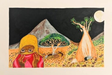 Peinture intitulée "Socotra" par Stefano Lusvardi (Ludwig), Œuvre d'art originale, Marqueur