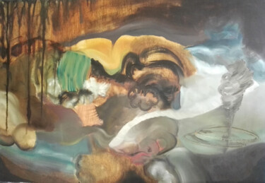 Pittura intitolato "PIANT" da Stefano Mazzolini, Opera d'arte originale, Olio