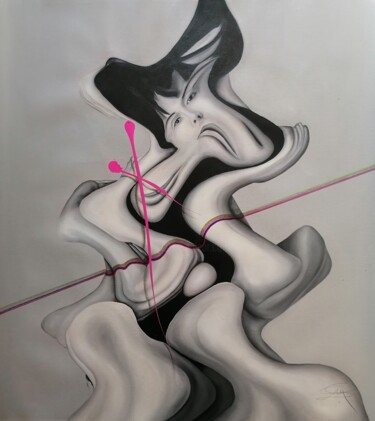 Картина под названием "Q509" - Stefano Mazzolini, Подлинное произведение искусства, Масло