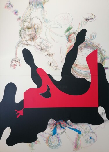 Pittura intitolato "MANULATA" da Stefano Mazzolini, Opera d'arte originale, Collages
