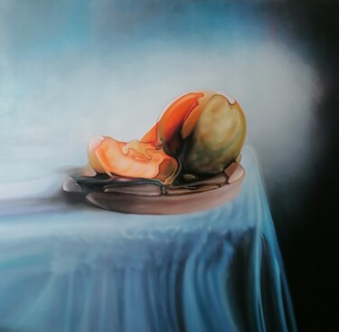 Pintura titulada "MELTACE" por Stefano Mazzolini, Obra de arte original, Oleo