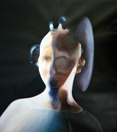 Malarstwo zatytułowany „SKILEN” autorstwa Stefano Mazzolini, Oryginalna praca, Olej Zamontowany na Drewniana rama noszy