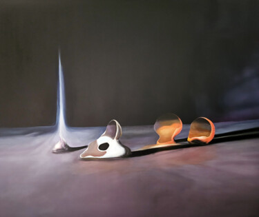 Картина под названием "AGLICON" - Stefano Mazzolini, Подлинное произведение искусства, Масло