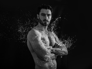 Fotografie getiteld "Splash of water on…" door Stefano Mercurius, Origineel Kunstwerk, Digitale fotografie