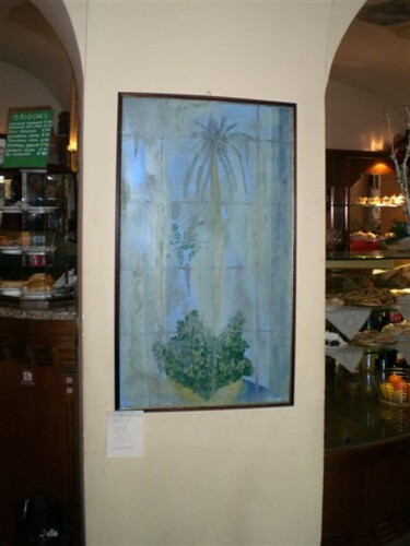 Painting titled ""Interno caffetteri…" by Stefano Rollero, Original Artwork