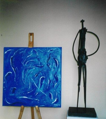 Painting titled ""Acqua"" by Stefano Rollero, Original Artwork