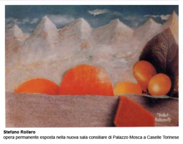 Painting titled "Opera esposta perma…" by Stefano Rollero, Original Artwork