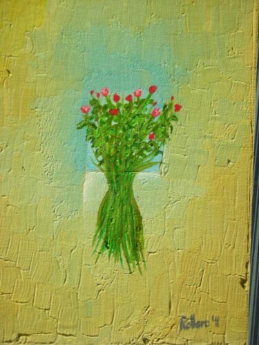 Painting titled ""Fiori selvatici"" by Stefano Rollero, Original Artwork, Oil