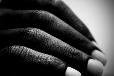 Fotografia intitolato "BLACK HANDS 3" da Stefano Ceretti, Opera d'arte originale