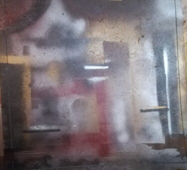 Картина под названием "CANDY IN SKY N°1 la…" - Stefano Davidson, Подлинное произведение искусства, Рисунок распылителем крас…