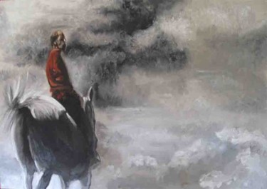 Peinture intitulée "Don Chisciotte solo…" par Stefano Davidson, Œuvre d'art originale