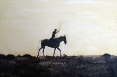 Pittura intitolato "Don Chisciotte nell…" da Stefano Davidson, Opera d'arte originale