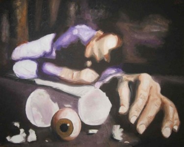 Schilderij getiteld "Sonno Surrealista" door Stefano Davidson, Origineel Kunstwerk