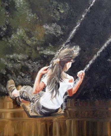 Pittura intitolato "Come un angelo" da Stefano Davidson, Opera d'arte originale
