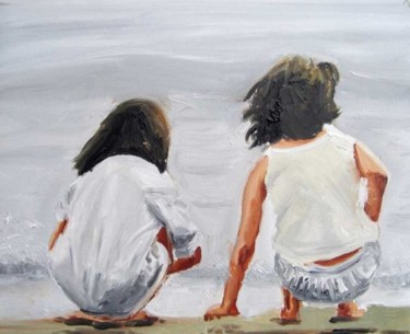 Pittura intitolato "Sulla riva" da Stefano Davidson, Opera d'arte originale
