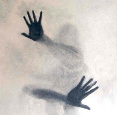 Pittura intitolato "La nebbia del pensi…" da Stefano Davidson, Opera d'arte originale