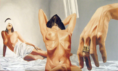 Peinture intitulée "Les Veuves" par Stefano Davidson, Œuvre d'art originale