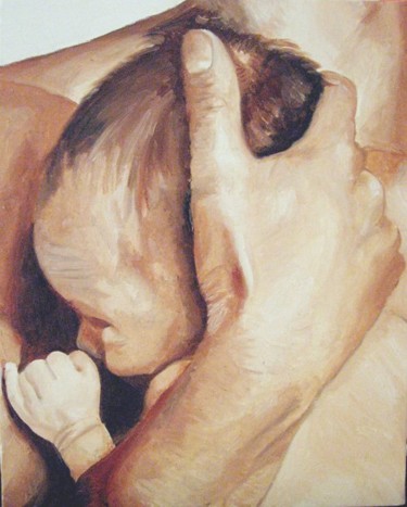 Pittura intitolato "PATERNITA'" da Stefano Davidson, Opera d'arte originale