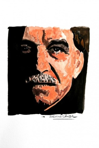 Картина под названием "Gabriel Garcia Marq…" - Stefano Davidson, Подлинное произведение искусства