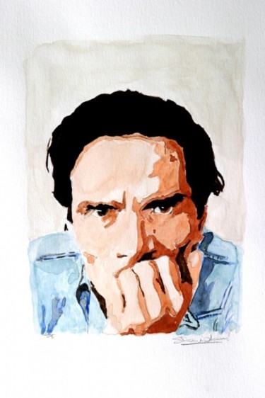 Peinture intitulée "Pierpaolo Pasolini…" par Stefano Davidson, Œuvre d'art originale