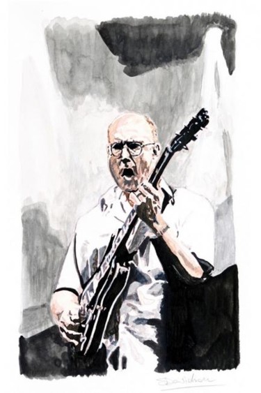 Peinture intitulée "John Scofield" par Stefano Davidson, Œuvre d'art originale