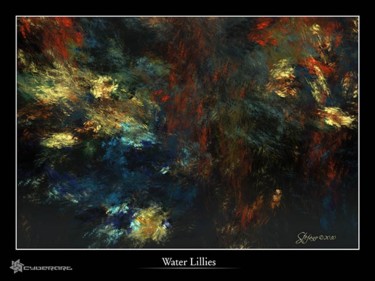 Digital Arts titled "Watter Lillies" by Stefano Popovski, Original Artwork, 2D Digital Work