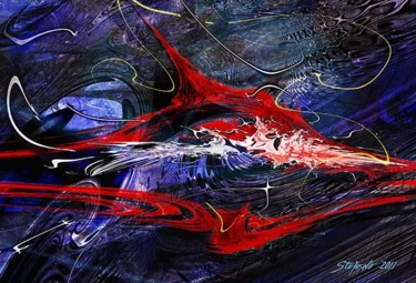 Digital Arts titled "Swordfish" by Stefano Popovski, Original Artwork, 2D Digital Work