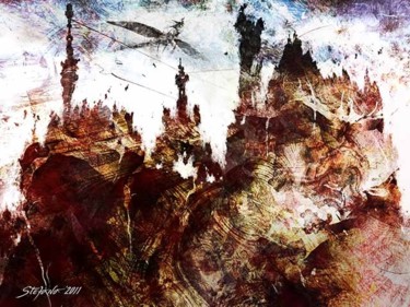 Digital Arts titled "Dark Castles" by Stefano Popovski, Original Artwork, 2D Digital Work