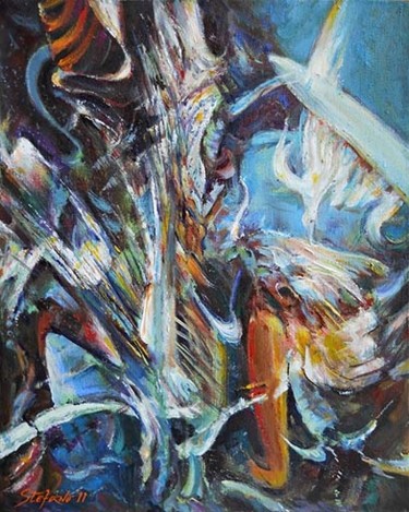 Painting titled "Mirage" by Stefano Popovski, Original Artwork, Oil