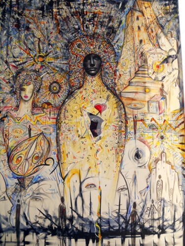 Pittura intitolato "preghiera.jpg" da Stefano Rosa, Opera d'arte originale, Olio