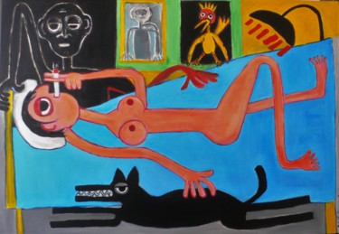 Pintura titulada "" vacances "" por Stéfanvivier, Obra de arte original, Acrílico