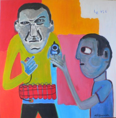 Painting titled "" la vie "" by Stéfanvivier, Original Artwork