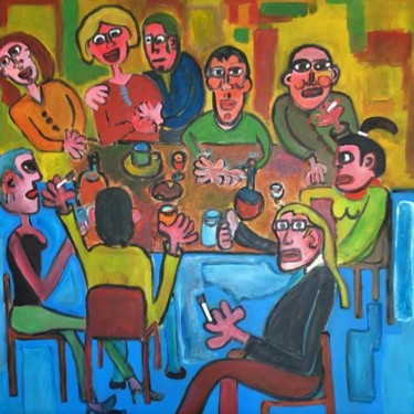 Pintura titulada "" les copains "" por Stéfanvivier, Obra de arte original, Acrílico